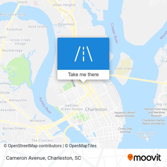 Cameron Avenue map