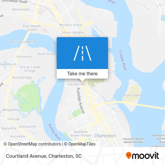 Mapa de Courtland Avenue