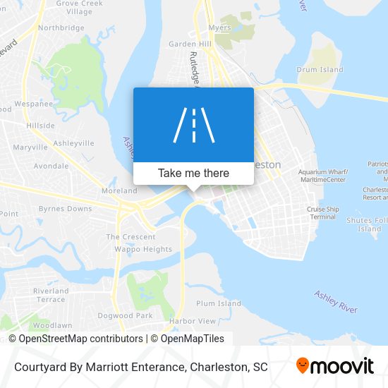 Mapa de Courtyard By Marriott Enterance