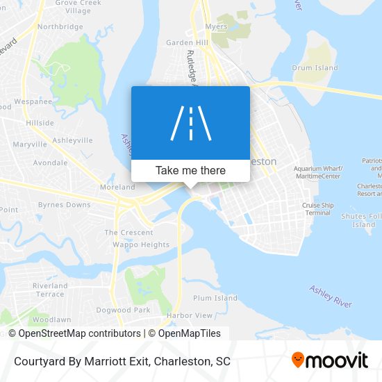 Courtyard By Marriott Exit map