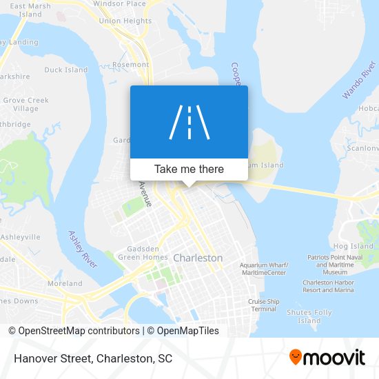 Mapa de Hanover Street