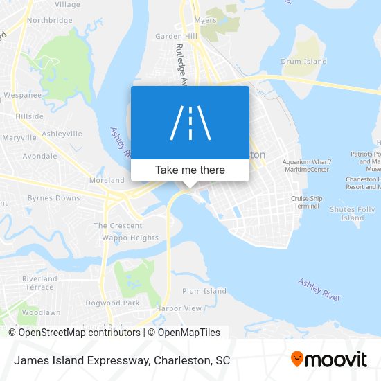 Mapa de James Island Expressway