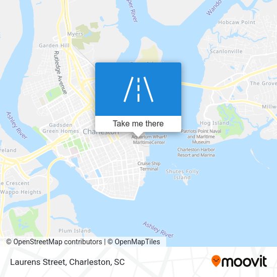 Laurens Street map