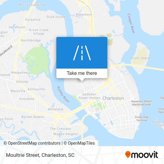 Mapa de Moultrie Street