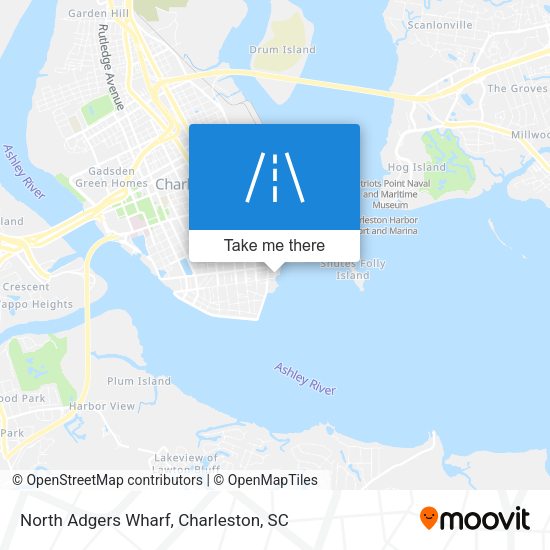 North Adgers Wharf map