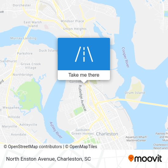 North Enston Avenue map