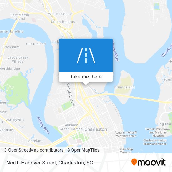 Mapa de North Hanover Street