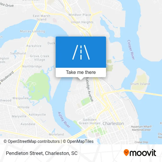 Pendleton Street map