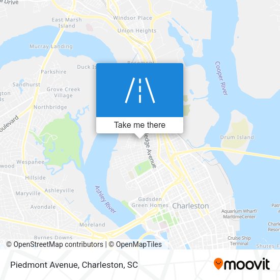 Piedmont Avenue map