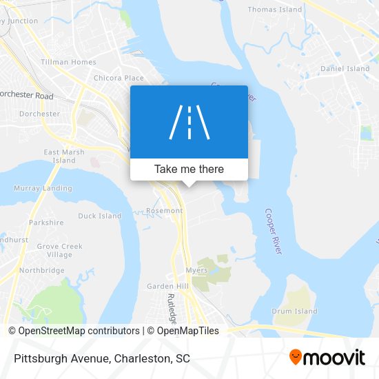 Mapa de Pittsburgh Avenue