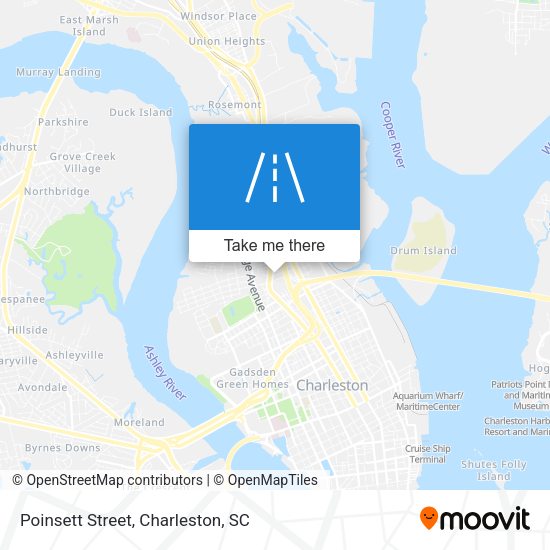 Mapa de Poinsett Street