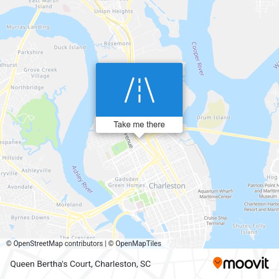Queen Bertha's Court map