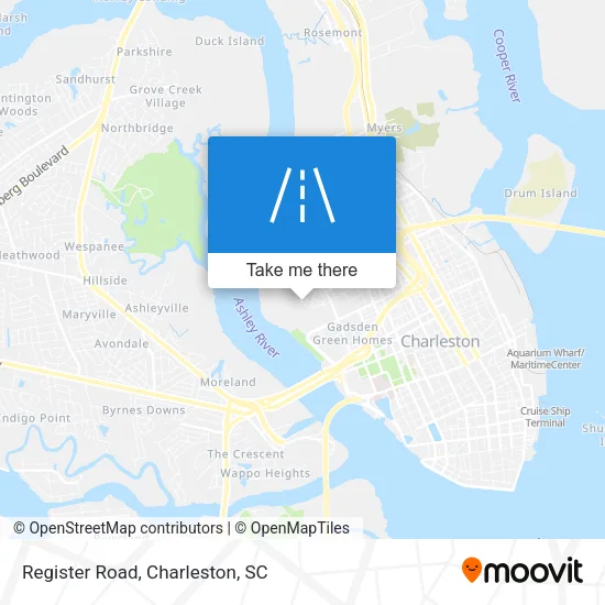 Mapa de Register Road