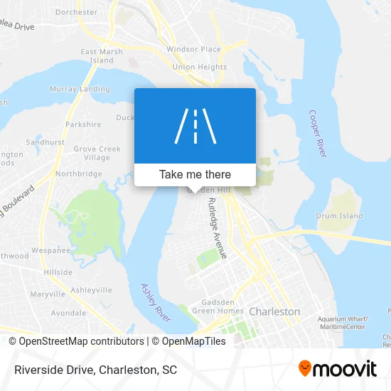 Riverside Drive map
