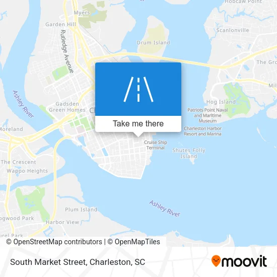 Mapa de South Market Street
