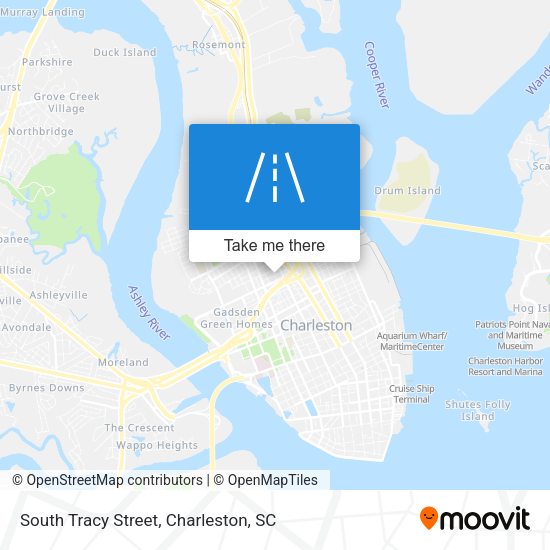 Mapa de South Tracy Street