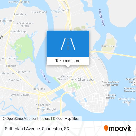 Mapa de Sutherland Avenue