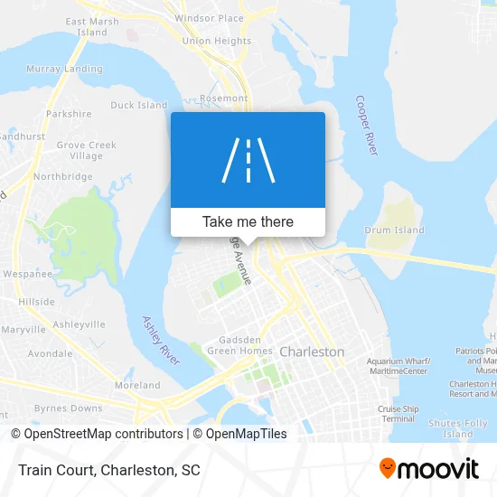 Train Court map