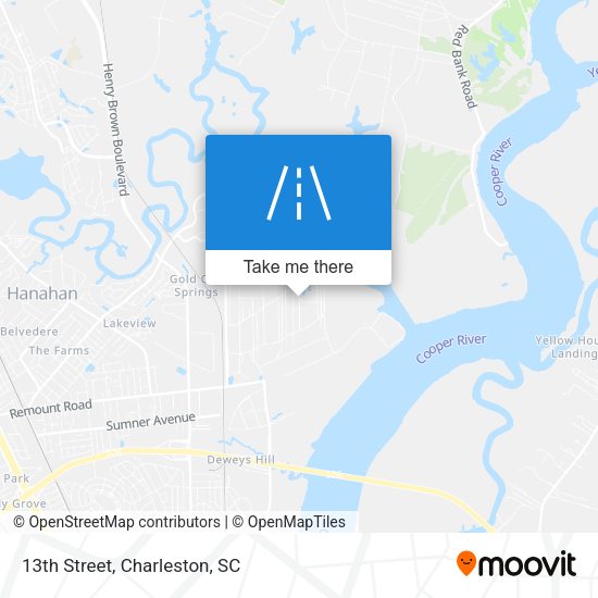 Mapa de 13th Street