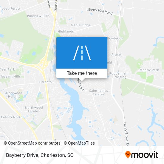 Mapa de Bayberry Drive