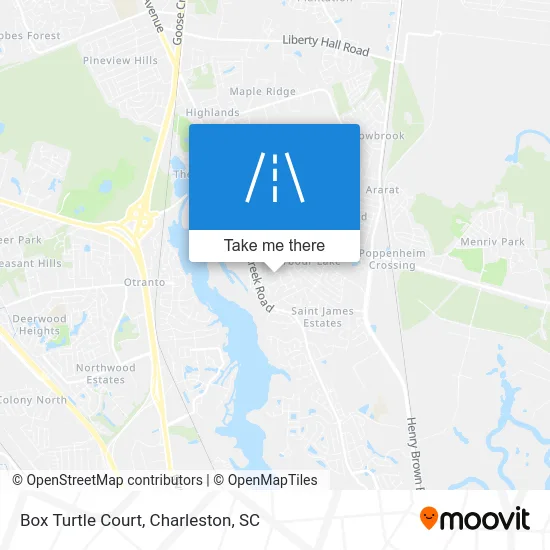 Box Turtle Court map