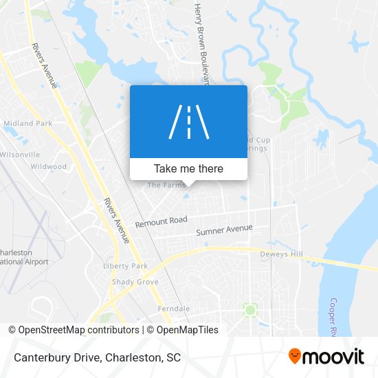 Canterbury Drive map