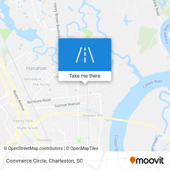 Mapa de Commerce Circle