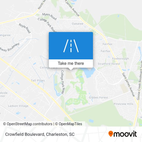 Crowfield Boulevard map