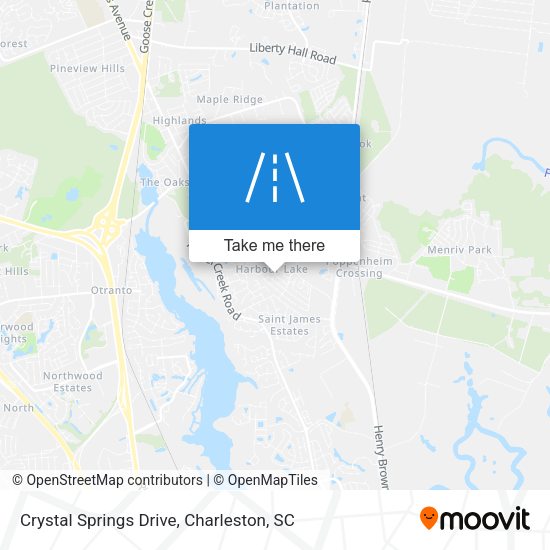 Mapa de Crystal Springs Drive