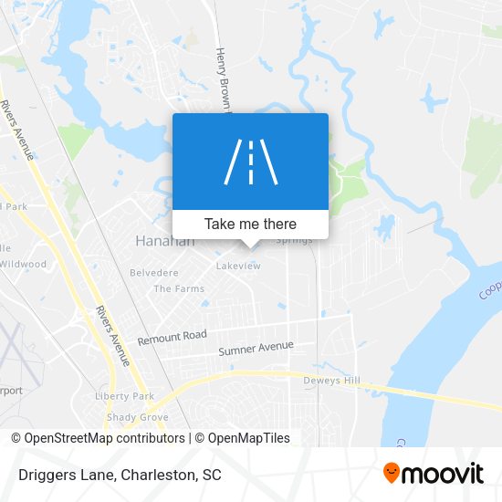 Mapa de Driggers Lane