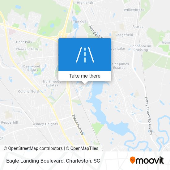 Eagle Landing Boulevard map