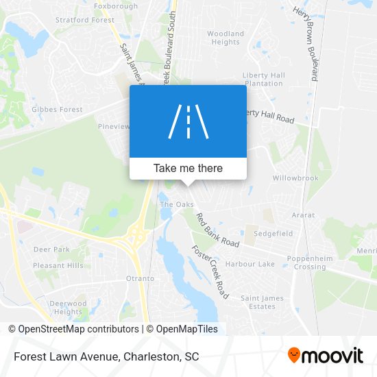Forest Lawn Avenue map