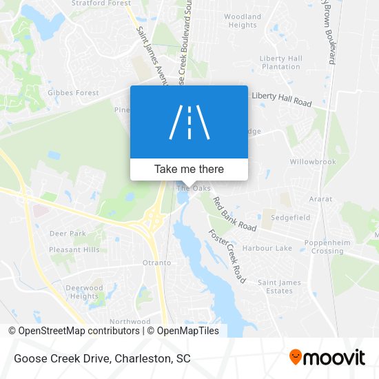 Mapa de Goose Creek Drive