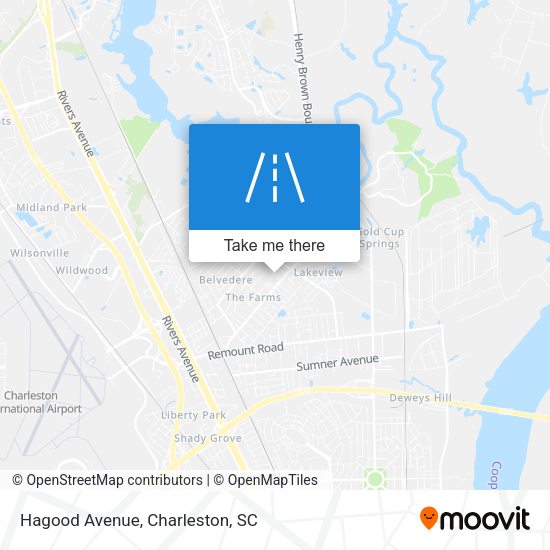 Mapa de Hagood Avenue