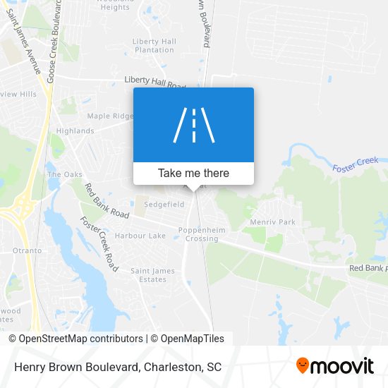 Henry Brown Boulevard map