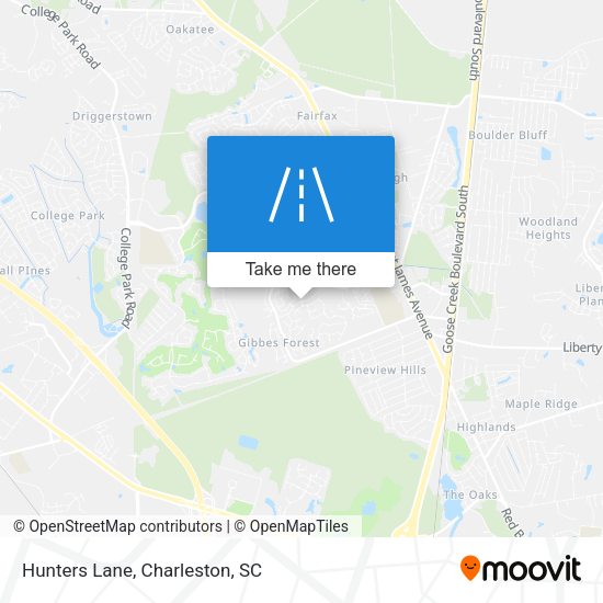 Mapa de Hunters Lane