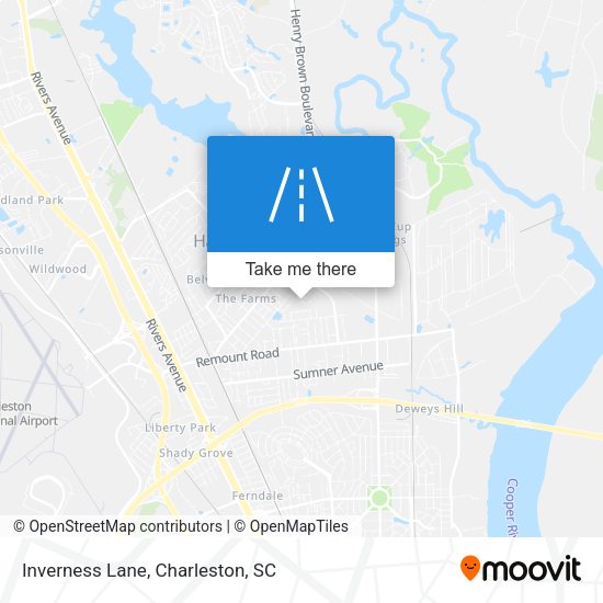 Mapa de Inverness Lane