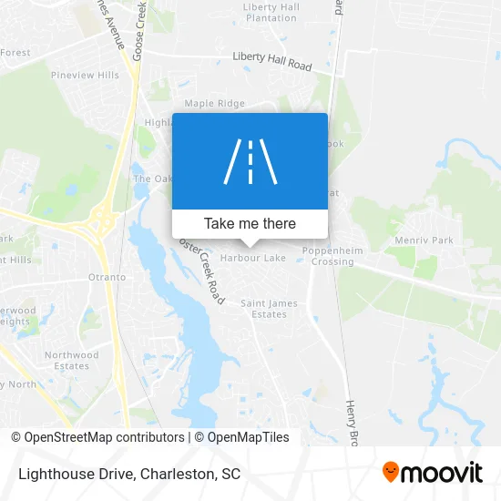 Lighthouse Drive map