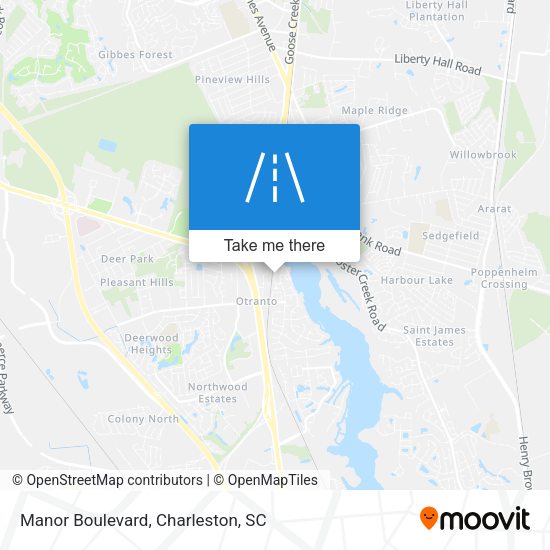 Manor Boulevard map