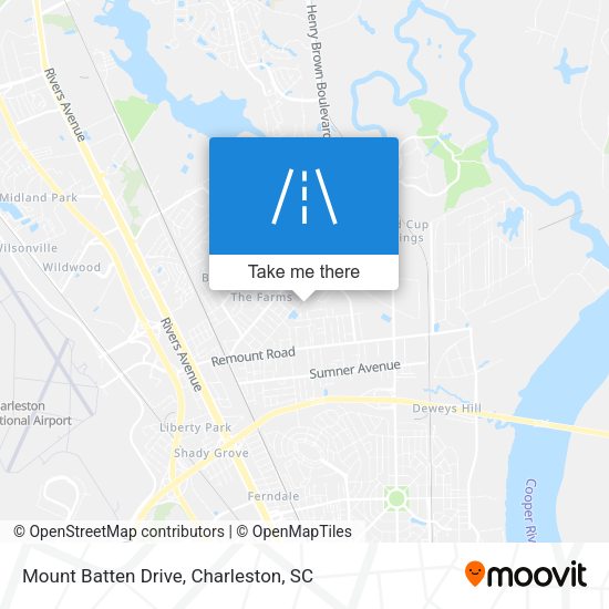 Mapa de Mount Batten Drive