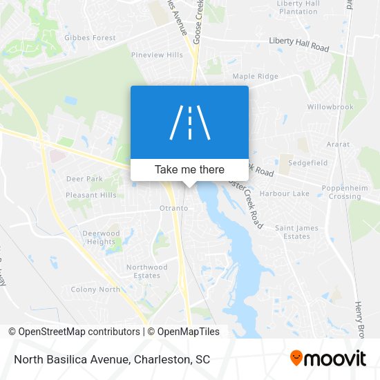 North Basilica Avenue map