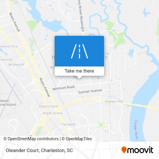 Oleander Court map
