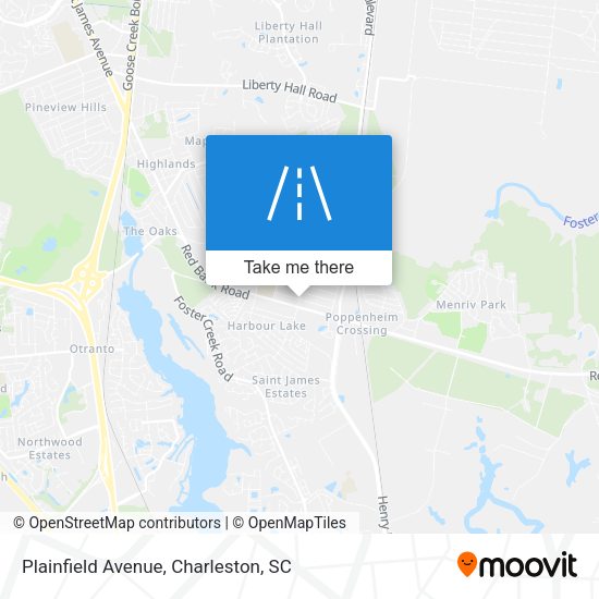 Mapa de Plainfield Avenue