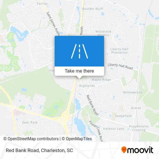 Red Bank Road map