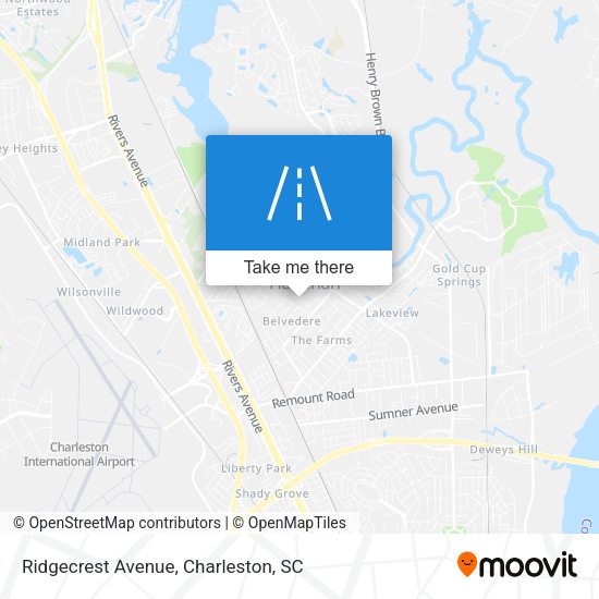Mapa de Ridgecrest Avenue