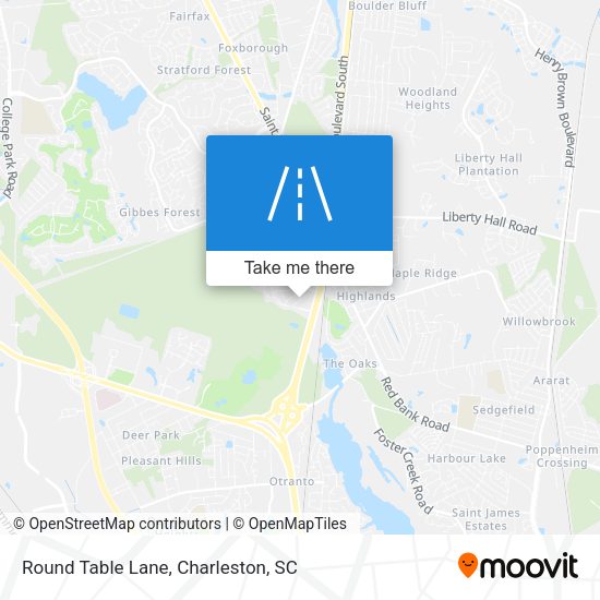 Round Table Lane map