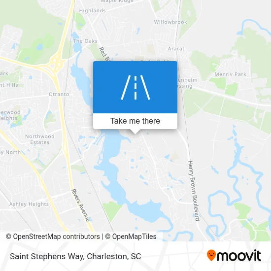 Saint Stephens Way map