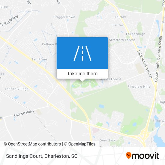 Sandlings Court map