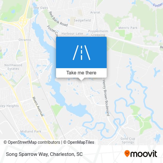 Song Sparrow Way map