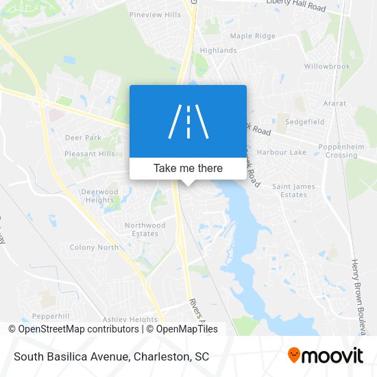 South Basilica Avenue map